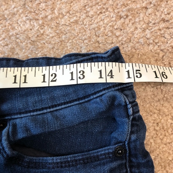 Express Supersoft Mid-Rise Leggings Dark Wash Jeans Size 8 - Picture 5 of 6